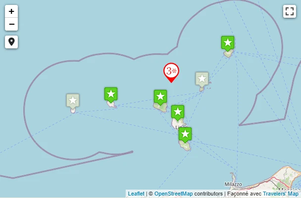 Carte de Îles Éoliennes