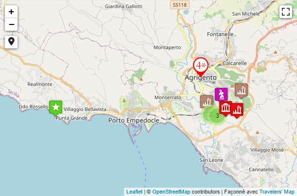 Carte de Plans d&rsquo;Agrigente