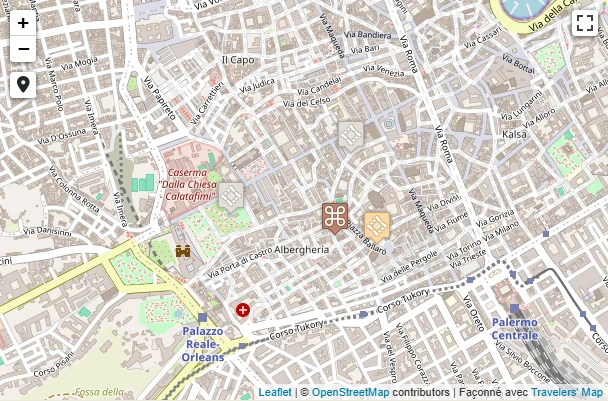 Carte de Quartier Albergheria et marché Ballaro’